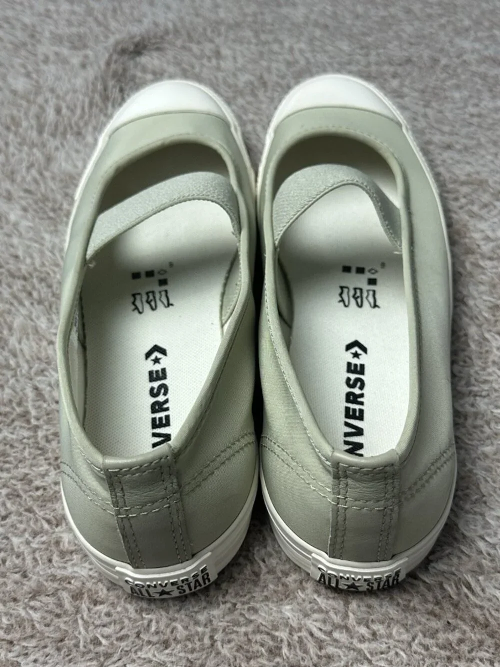 Converse Chuck Taylor All Star Dainty Ballerina Slip-on sneakers SZ-9 Green NWOB